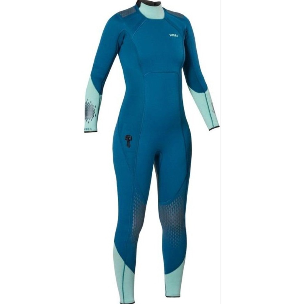 Subea Decathlon SCD 900 Women's 3mm‎ Diving Wetsuit XS Blue EUC